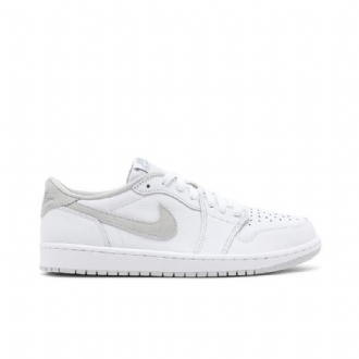 Air Jordan 1 Retro Alacsony És Fehér Szürke Férfi Cipő