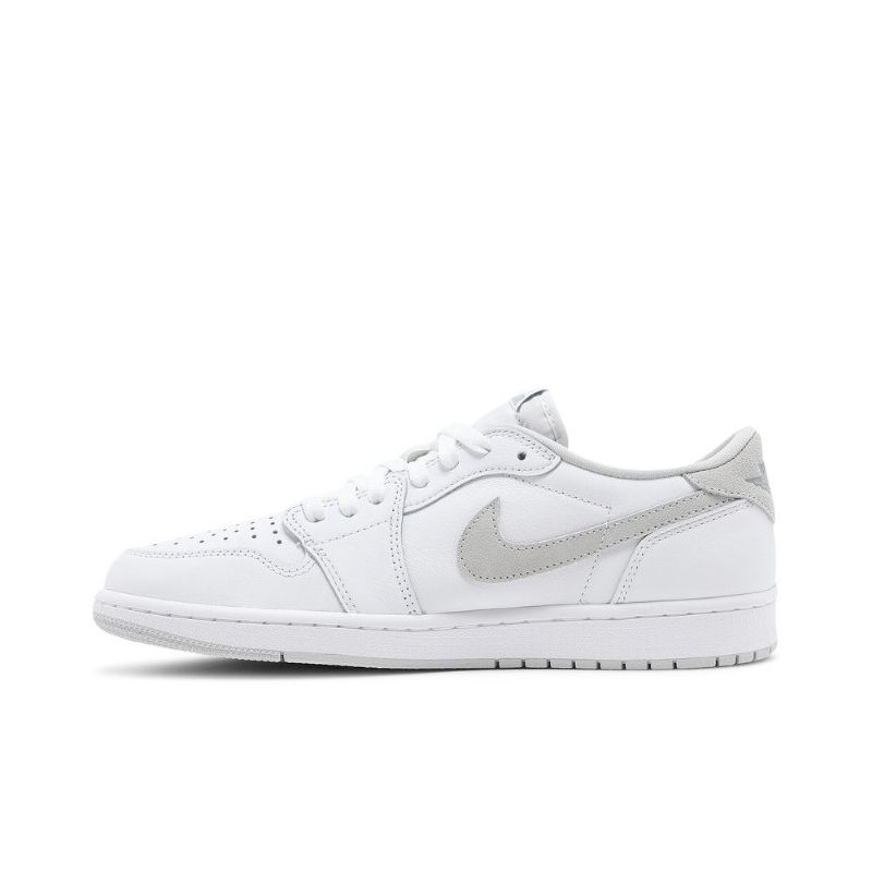 Air Jordan 1 Retro Alacsony És Fehér Szürke Férfi Cipő