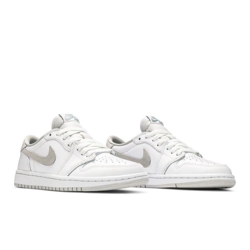 Air Jordan 1 Retro Alacsony És Fehér Szürke Női Cipő
