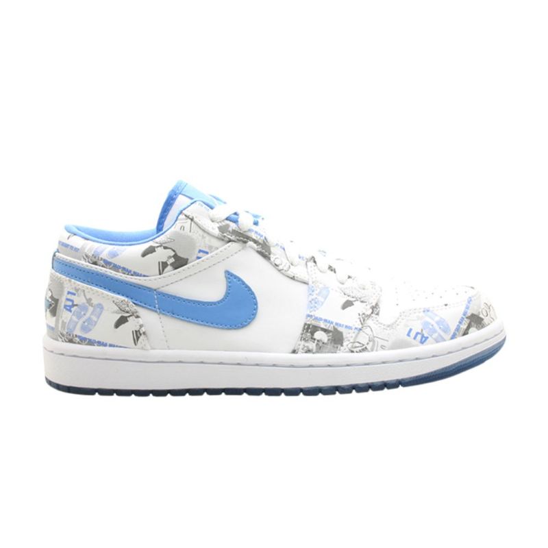 Air Jordan 1 Retro Alacsony Fehér Kék Női Cipő