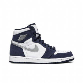 Air Jordan 1 Retro High Co.jp Fehér Sötétkék Ezüst Férfi Cipő