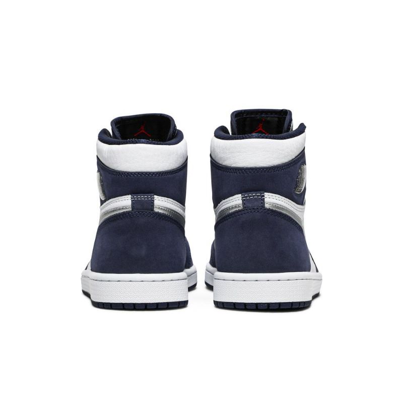 Air Jordan 1 Retro High Co.jp Fehér Sötétkék Ezüst Férfi Cipő