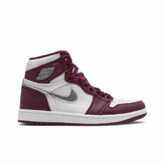 Air Jordan 1 Retro High Og Bordeaux Fehér Ezüst Férfi Cipő