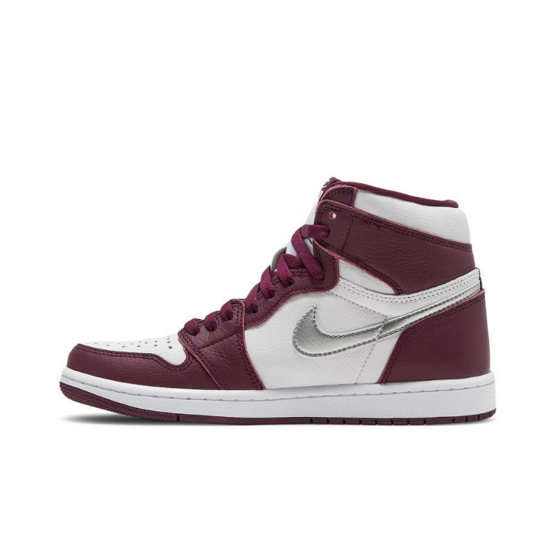 Air Jordan 1 Retro High Og Bordeaux Fehér Ezüst Férfi Cipő