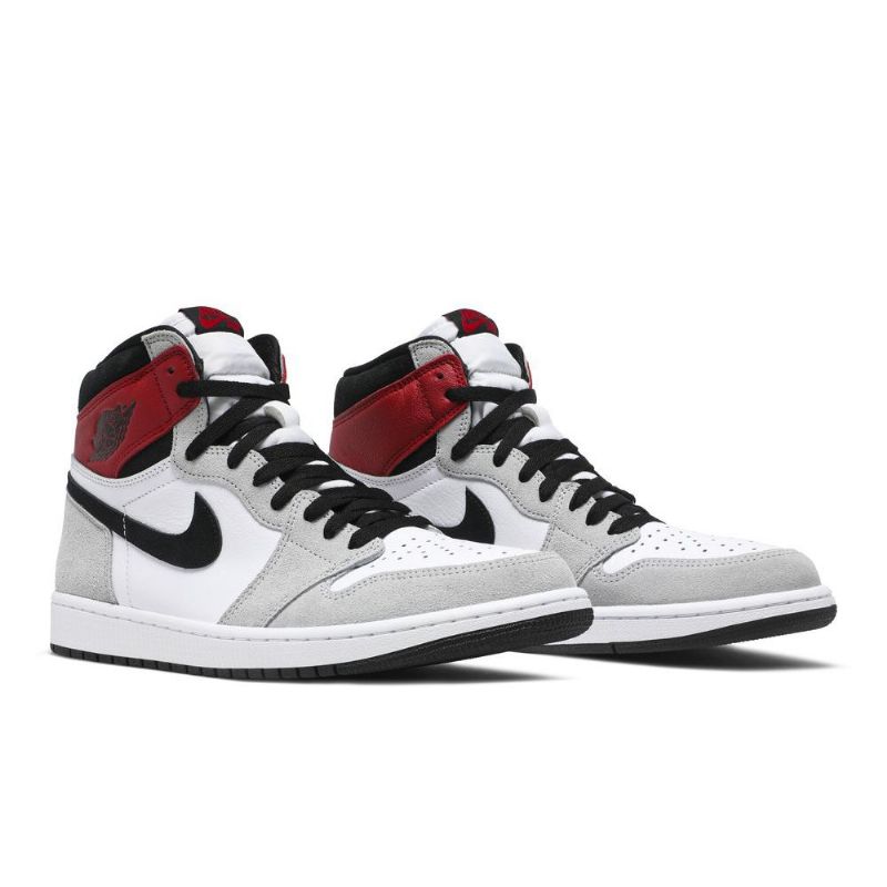 Air Jordan 1 Retro High Og Fehér Fekete Szürke Piros Férfi Cipők