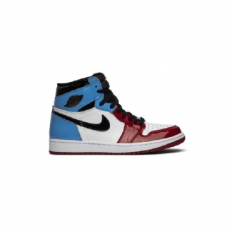 Air Jordan 1 Retro High Og Fehér Kék Piros Fekete Férfi Cipők