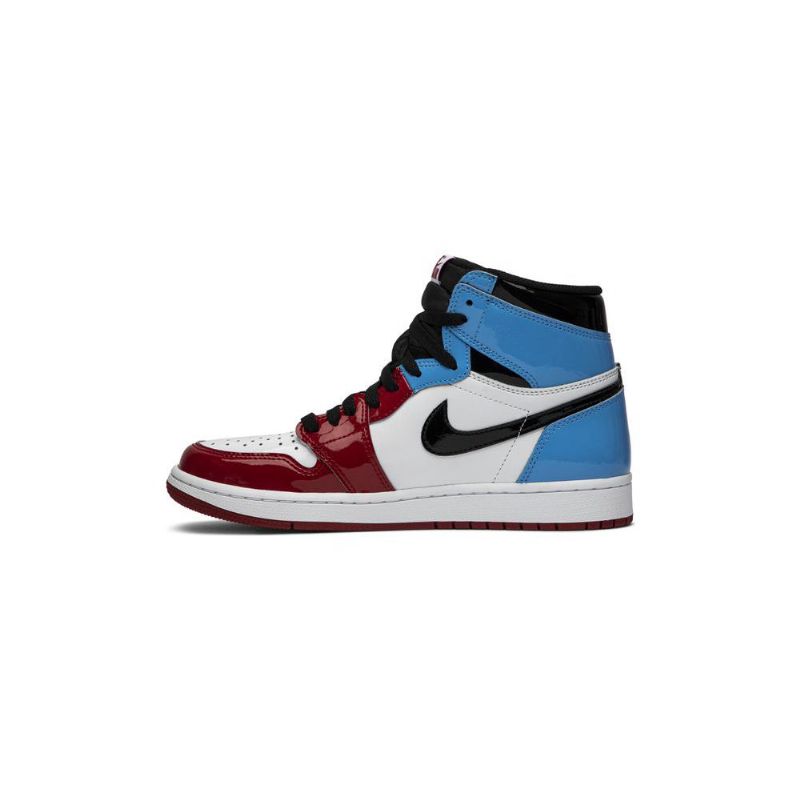 Air Jordan 1 Retro High Og Fehér Kék Piros Fekete Férfi Cipők