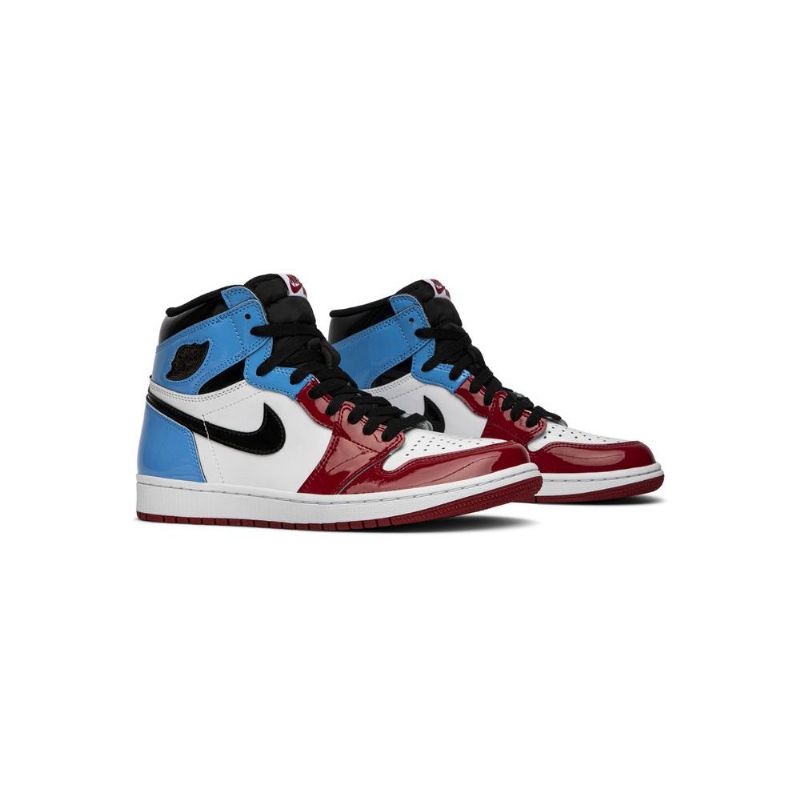 Air Jordan 1 Retro High Og Fehér Kék Piros Fekete Férfi Cipők