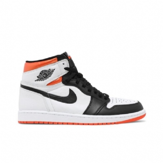 Air Jordan 1 Retro High Og Fehér Narancssárga Fekete Férfi Cipő