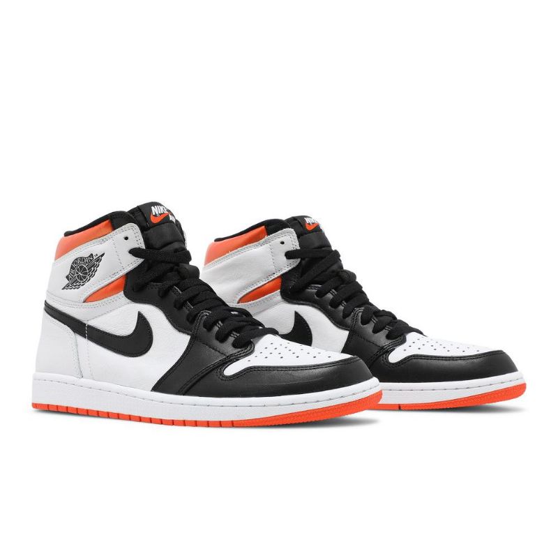 Air Jordan 1 Retro High Og Fehér Narancssárga Fekete Férfi Cipő