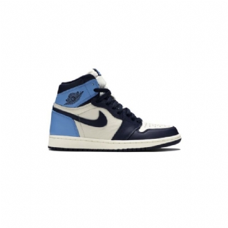 Air Jordan 1 Retro High Og Fehér Sötétkék Férfi Cipő