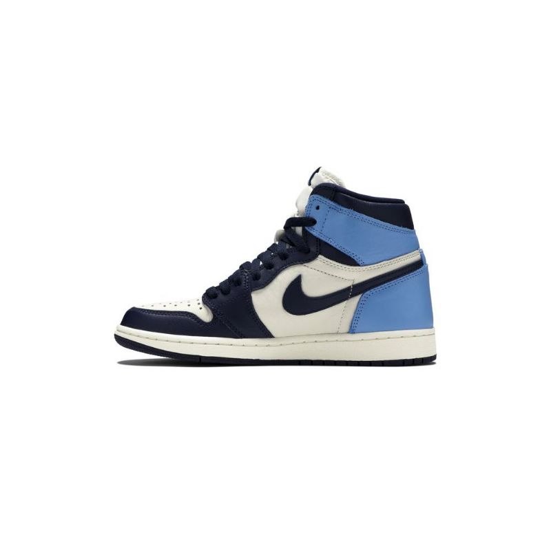 Air Jordan 1 Retro High Og Fehér Sötétkék Férfi Cipő