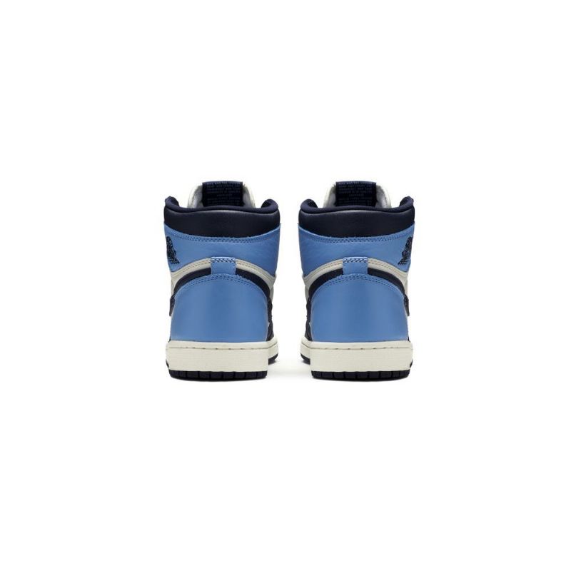 Air Jordan 1 Retro High Og Fehér Sötétkék Férfi Cipő