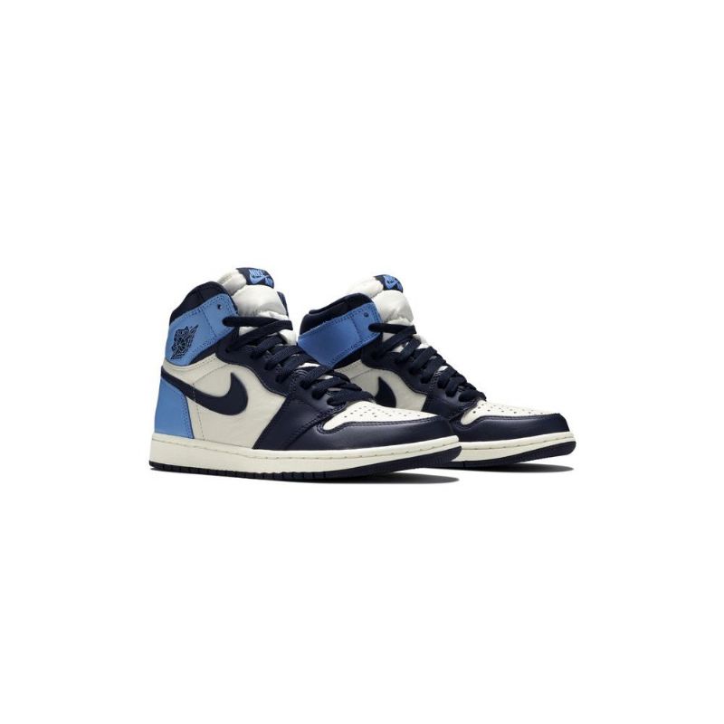 Air Jordan 1 Retro High Og Fehér Sötétkék Férfi Cipő