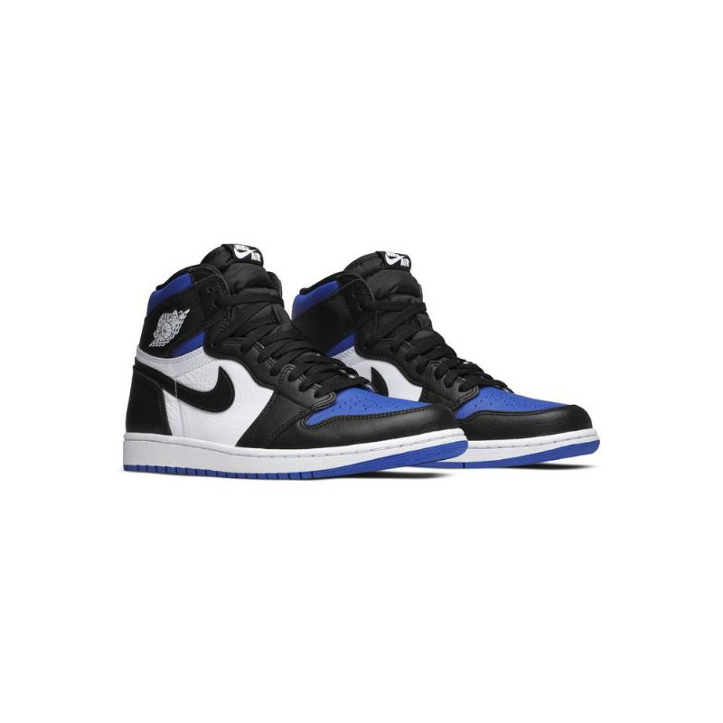 Air Jordan 1 Retro High Og Fekete Fehér Kék Férfi Cipő