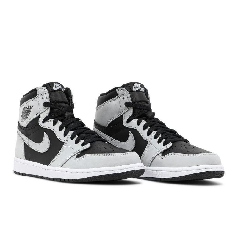 Air Jordan 1 Retro High Og Fekete Szürke Fehér Férfi Cipők
