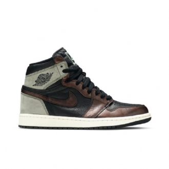 Air Jordan 1 Retro High Og Fekete Zöld Barna Férfi Cipők