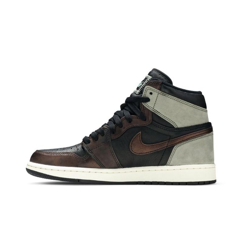 Air Jordan 1 Retro High Og Fekete Zöld Barna Férfi Cipők