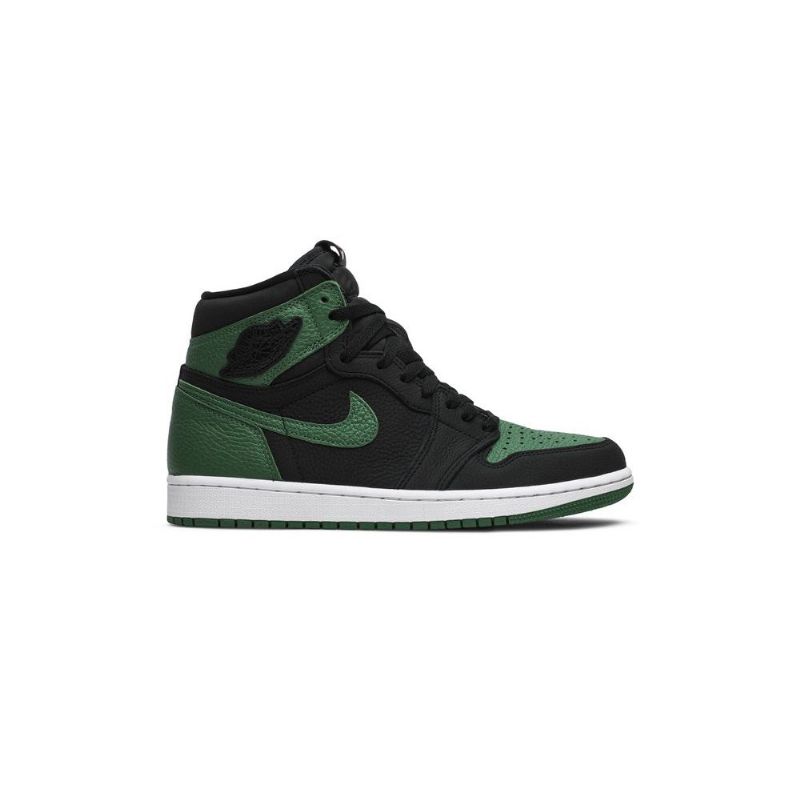 Air Jordan 1 Retro High Og Fekete Zöld Férfi Cipő