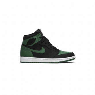Air Jordan 1 Retro High Og Fekete Zöld Férfi Cipő