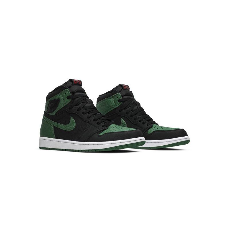 Air Jordan 1 Retro High Og Fekete Zöld Férfi Cipő