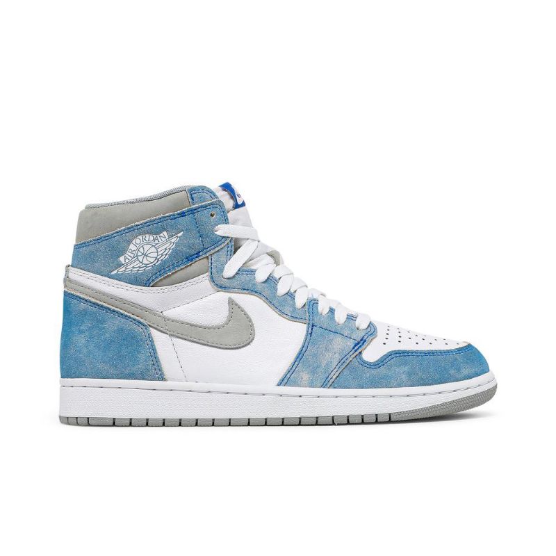 Air Jordan 1 Retro High Og Kék Szürke Fehér Férfi Cipők