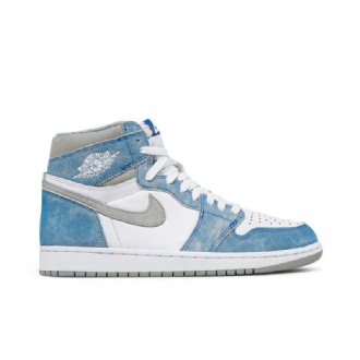 Air Jordan 1 Retro High Og Kék Szürke Fehér Férfi Cipők