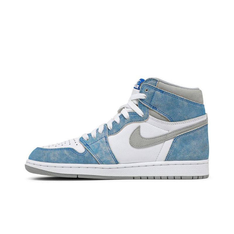 Air Jordan 1 Retro High Og Kék Szürke Fehér Férfi Cipők