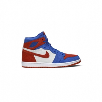 Air Jordan 1 Retro High Og Pe Kék Fehér Narancssárga Férfi Cipő