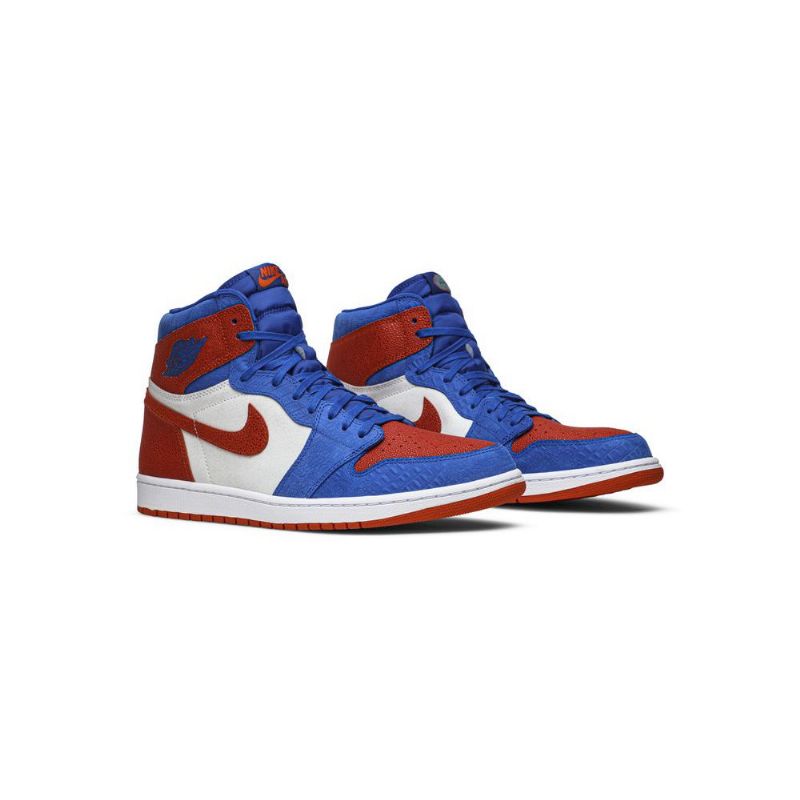 Air Jordan 1 Retro High Og Pe Kék Fehér Narancssárga Férfi Cipő