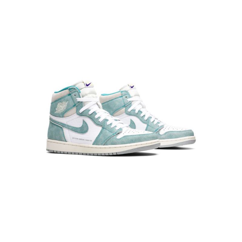 Air Jordan 1 Retro High Og Zöld Fehér Szürke Férfi Cipők