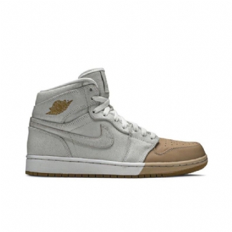 Air Jordan 1 Retro High Premium Fehér Gold Női Cipő