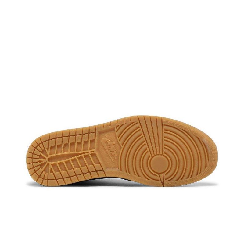 Air Jordan 1 Retro High Premium Fekete Gold Khaki Női Cipő