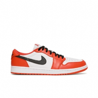 Air Jordan 1 Retro Low Og Narancs Fehér Fekete Férfi Cipők