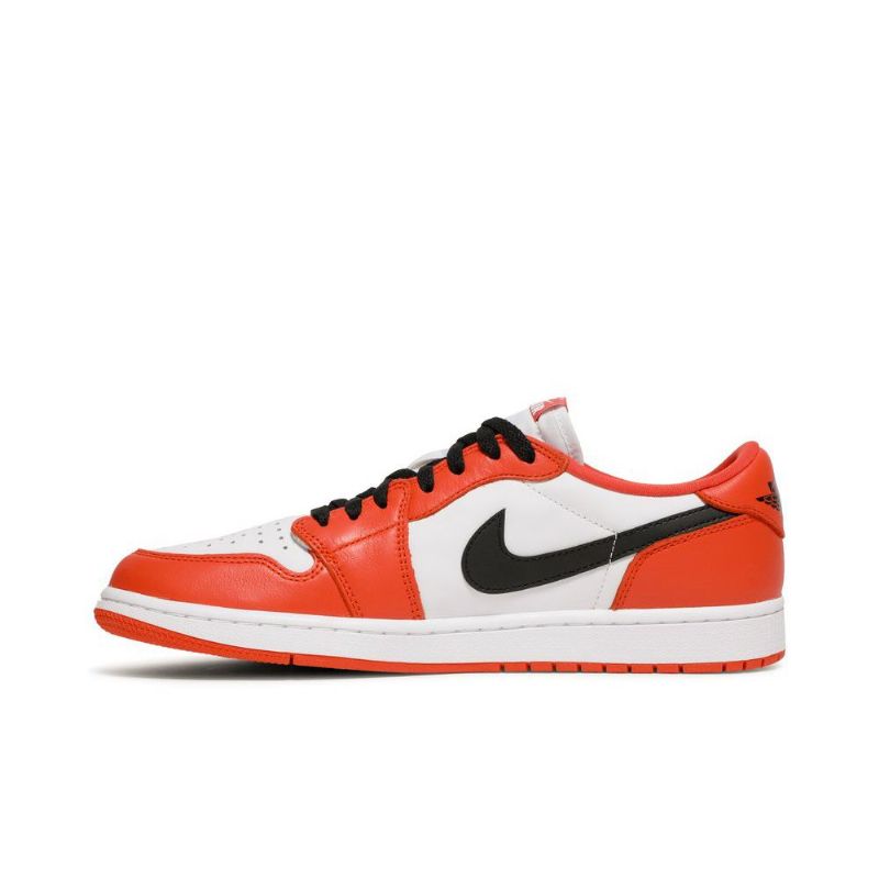 Air Jordan 1 Retro Low Og Narancs Fehér Fekete Férfi Cipők