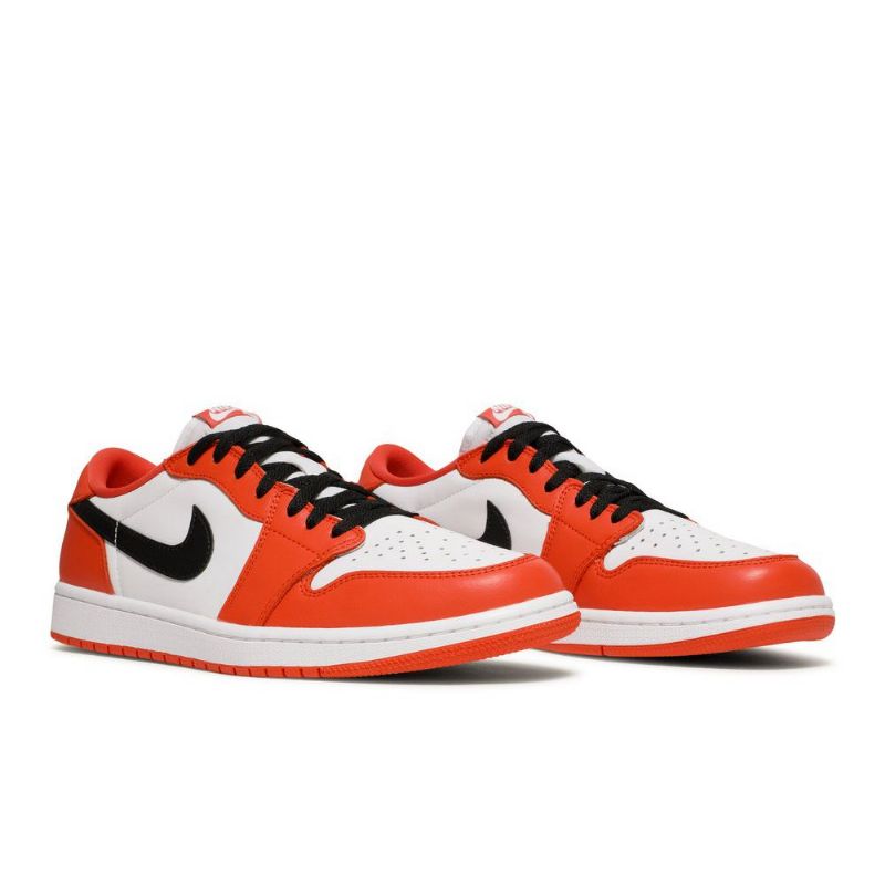 Air Jordan 1 Retro Low Og Narancs Fehér Fekete Férfi Cipők