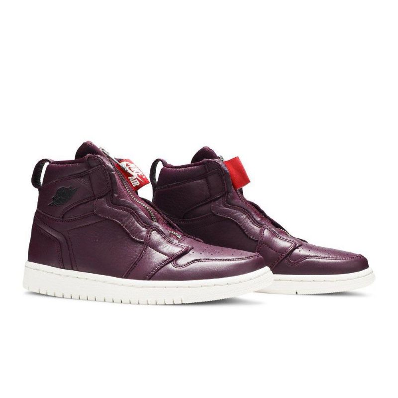 Air Jordan 1 Retro Magas Cipzáras Bordeaux Női Cipő