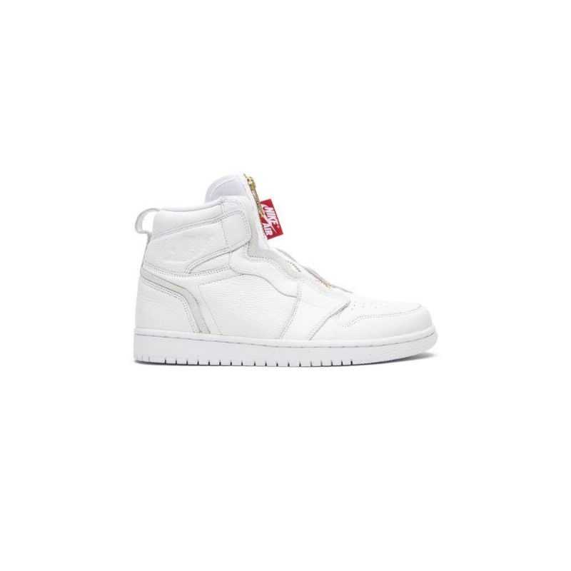 Air Jordan 1 Retro Magas Cipzáras Fehér Piros Női Cipő