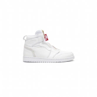 Air Jordan 1 Retro Magas Cipzáras Fehér Piros Női Cipő