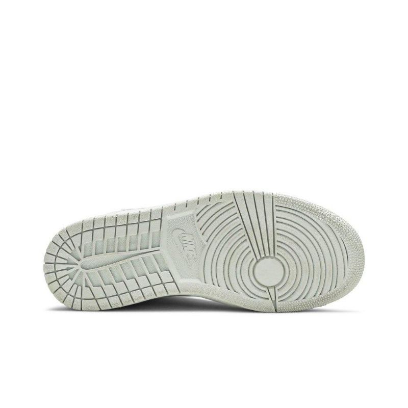 Air Jordan 1 Retro Magas Cipzáras Fehér Zöld Barna Női Cipő