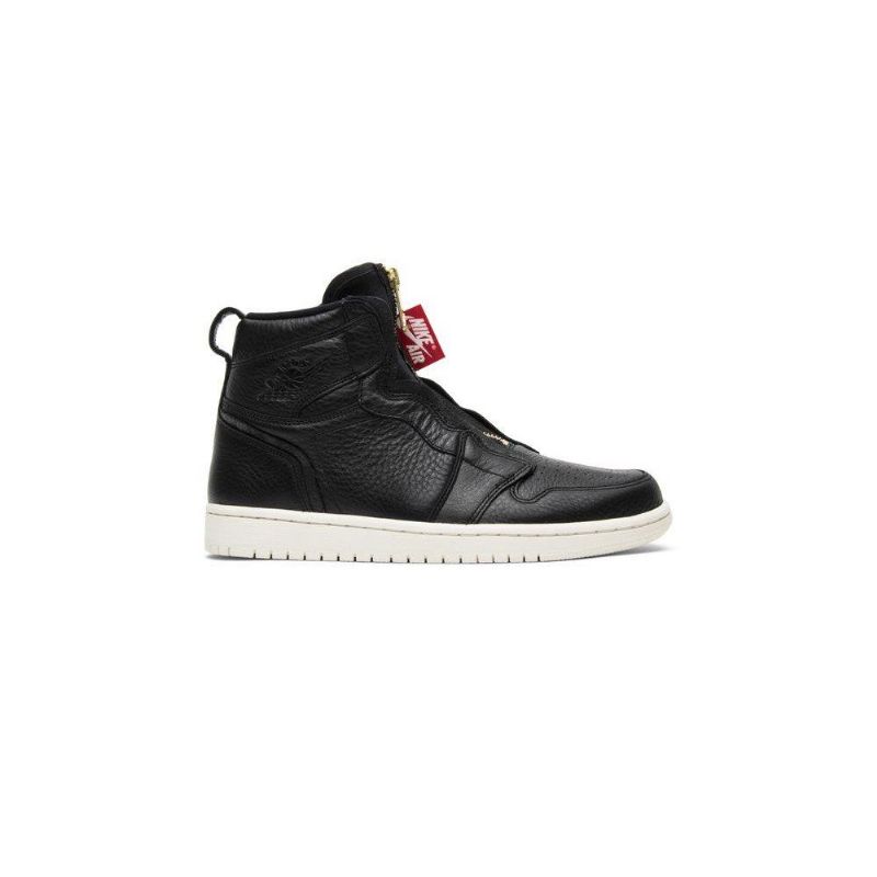 Air Jordan 1 Retro Magas Cipzáras Fekete Fehér Női Cipő