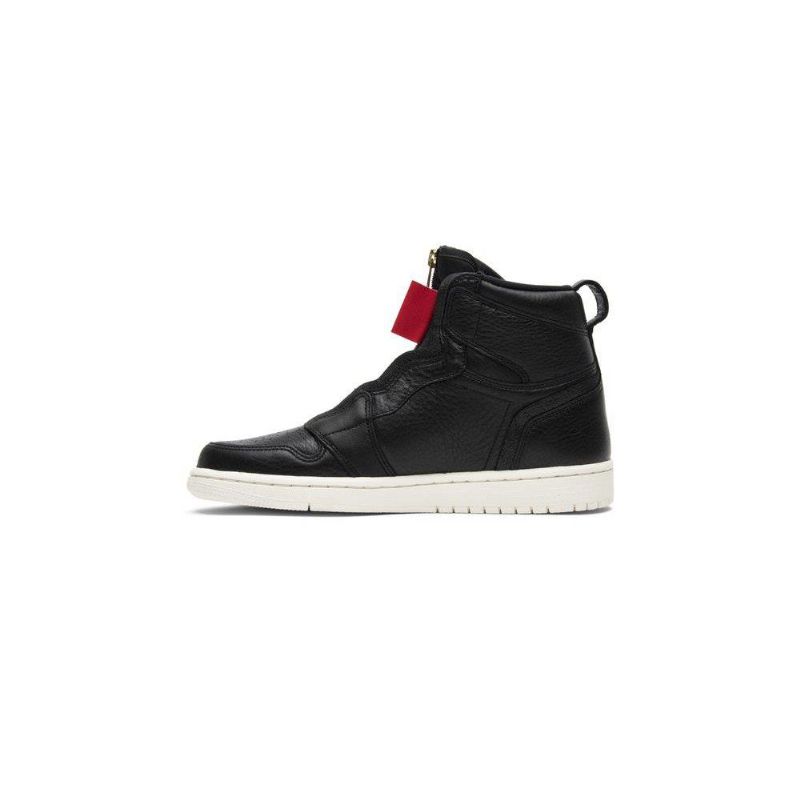 Air Jordan 1 Retro Magas Cipzáras Fekete Fehér Női Cipő