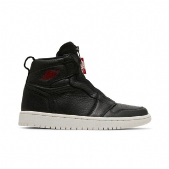 Air Jordan 1 Retro Magas Cipzáras Fekete Piros Női Cipő