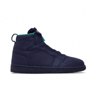 Air Jordan 1 Retro Magas Cipzáras Kék Zöld Női Cipő