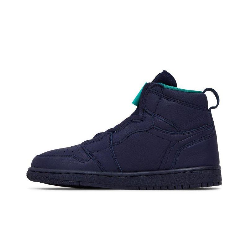 Air Jordan 1 Retro Magas Cipzáras Kék Zöld Női Cipő