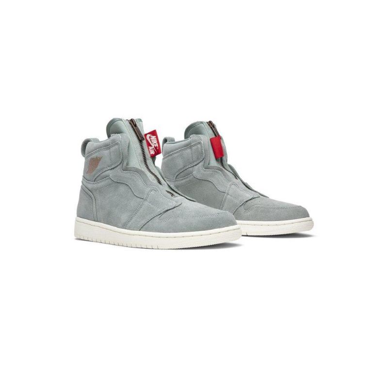 Air Jordan 1 Retro Magas Cipzáras Zöld Piros Női Cipő