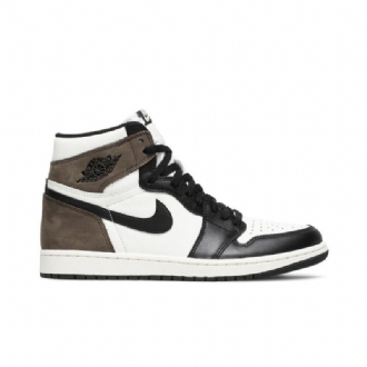 Air Jordan 1 Retro Magas És Fehér Barna Fekete Férfi Cipő