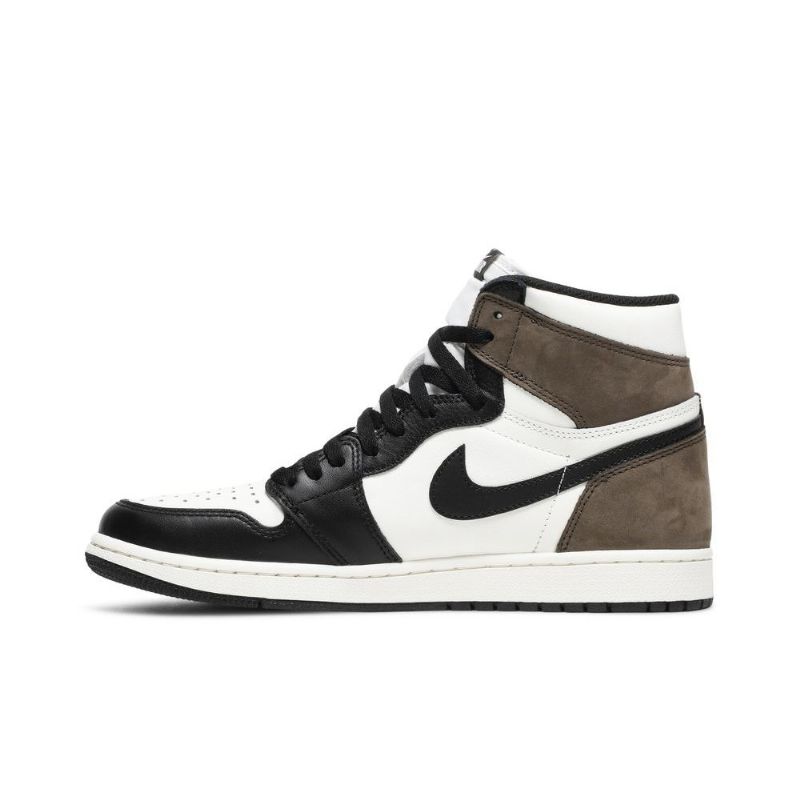 Air Jordan 1 Retro Magas És Fehér Barna Fekete Férfi Cipő