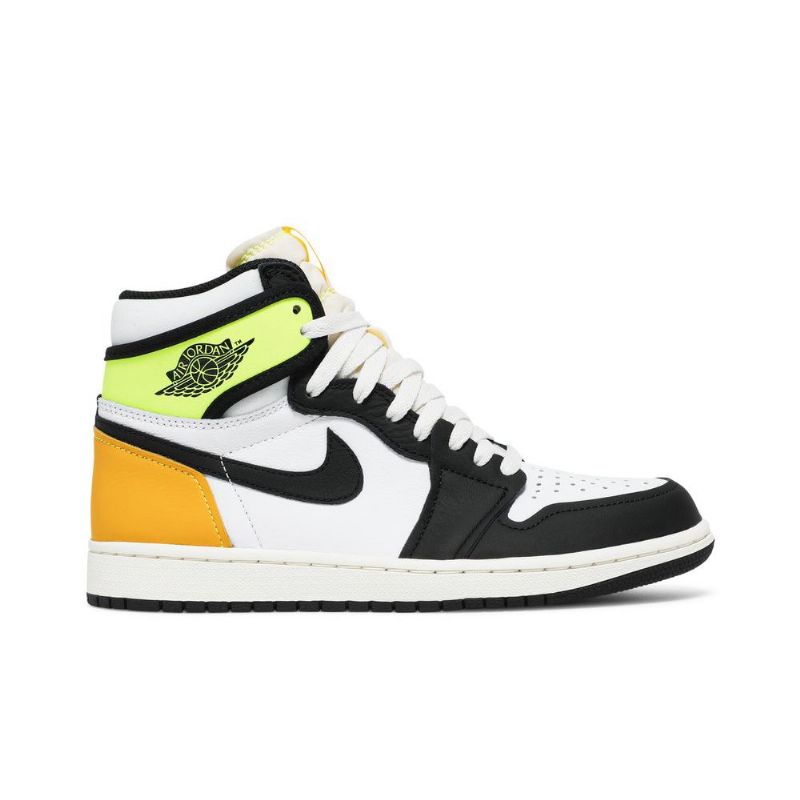 Air Jordan 1 Retro Magas És Fehér Fekete Zöld Arany Férfi Cipő