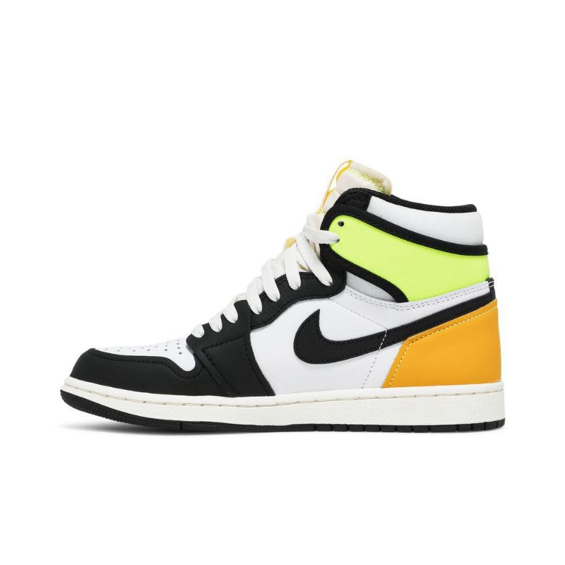 Air Jordan 1 Retro Magas És Fehér Fekete Zöld Arany Férfi Cipő